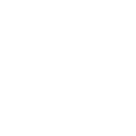 A white icon of cleaning products like bottles and soap with bubbles.